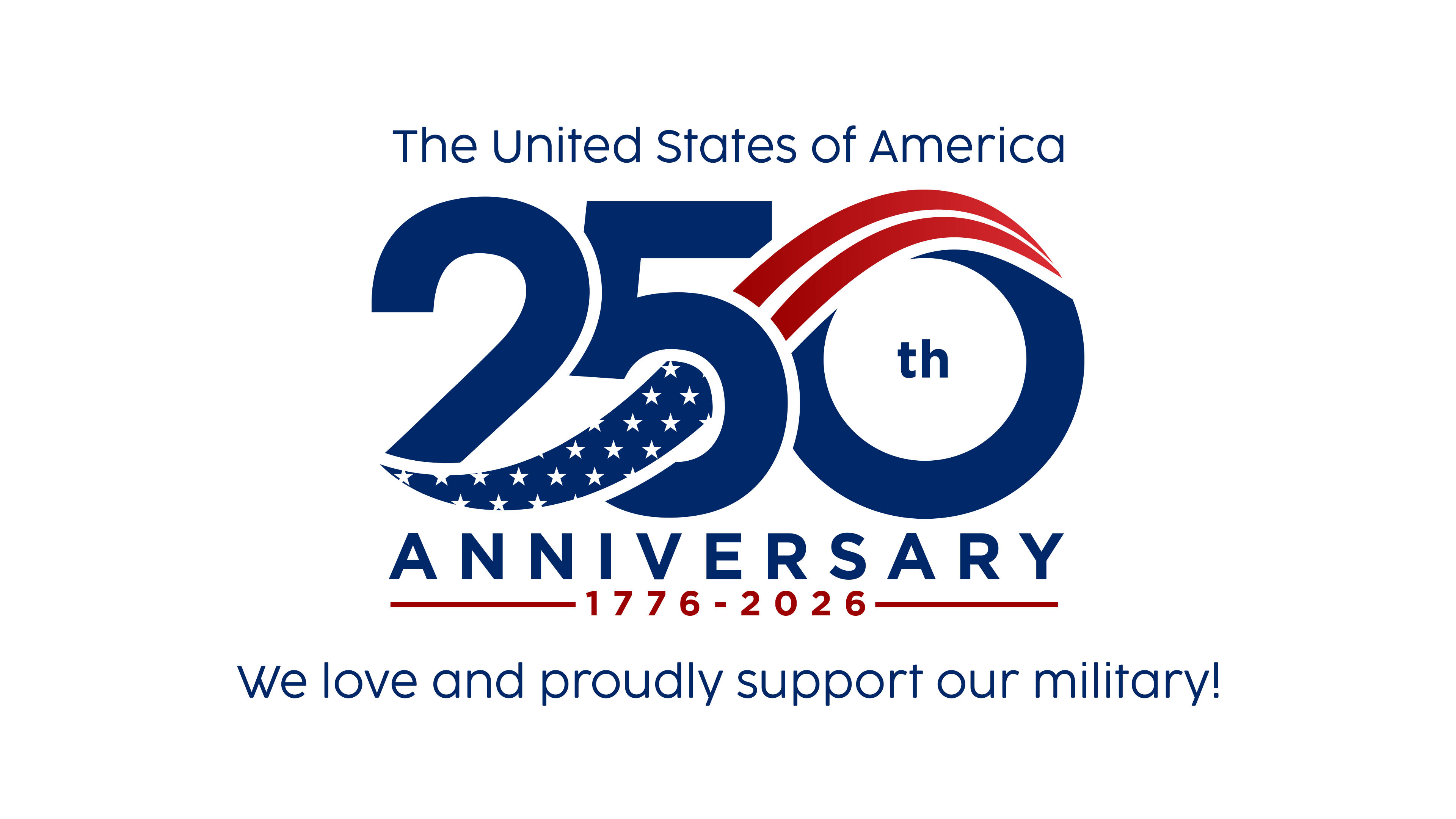 USA 250th Anniversary banner